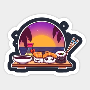 Sushi And Sunshine Sticker